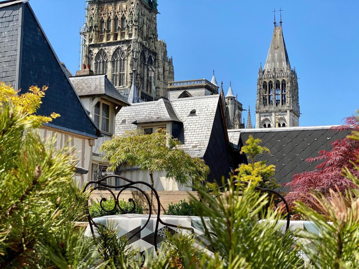 Hotel De La Cathedrale Rouen Bagian luar foto